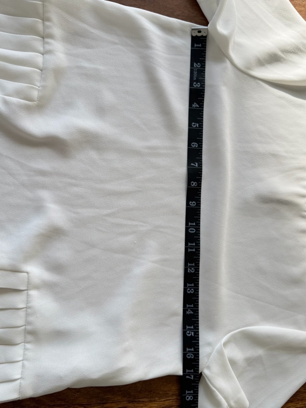 Zara White Short Sleeve Pleated Peplum Blouse XS - Picture 5 of 12